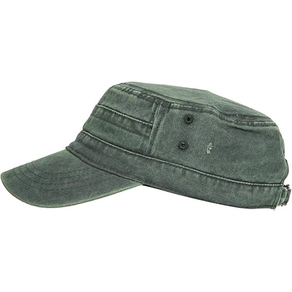 Vintage Military Cap Miesten Armeija Lippis Lierillä Puuvilla Cadet Lippis W{EE}