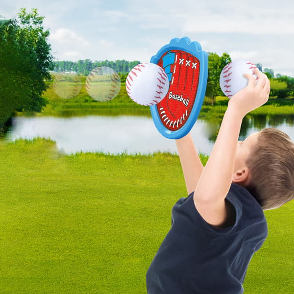 Glow Soft Baseboll Set - 6-Pack Ljusmålbollar för Campingspel & Utomhus Familjekul