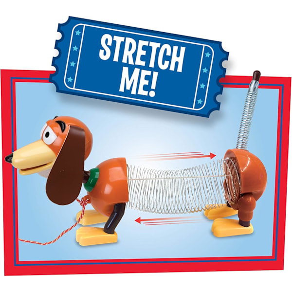 Disney Toy Story Slinky Dog Dragleksak, Gående Fjäderleksak för Pojkar och Flickor, Leksaker för Barn{F2}