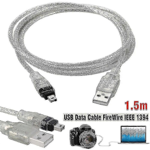 För Mini DV MiniDV USB-datakabel Firewire IEEE 1394 HDV-videokamera för redigering på PC