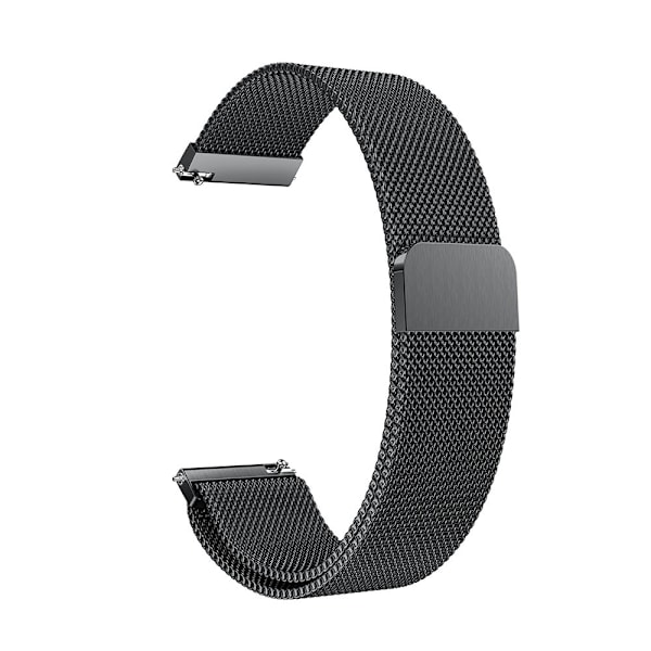 Milanese Loop Armbånd Garmin Vivoactive 3/Venu/Venu 2 Plus Svart