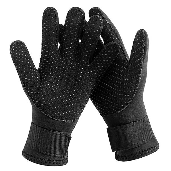 3mm Neopren Vanntette Hansker Varme Dykkerhansker Vinter Surf Hansker Varme Sklisikre Hansker for Harpunfiske Svømming Rafting Kajakkpadling