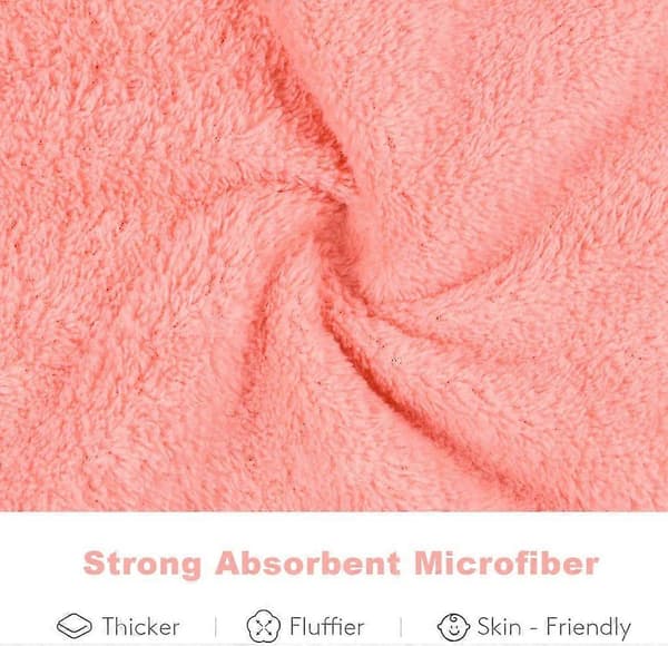 3-pack mikrofiber turbanhårhanddukar: Absorberande, knappfästa – Passar alla