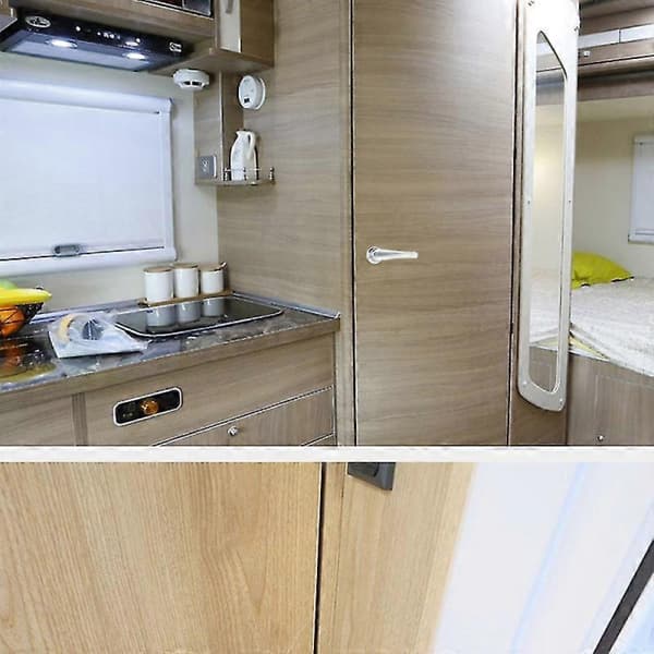Bobildørlås, baderomsdørlås, campingvognbåtlåshåndtak (f2)