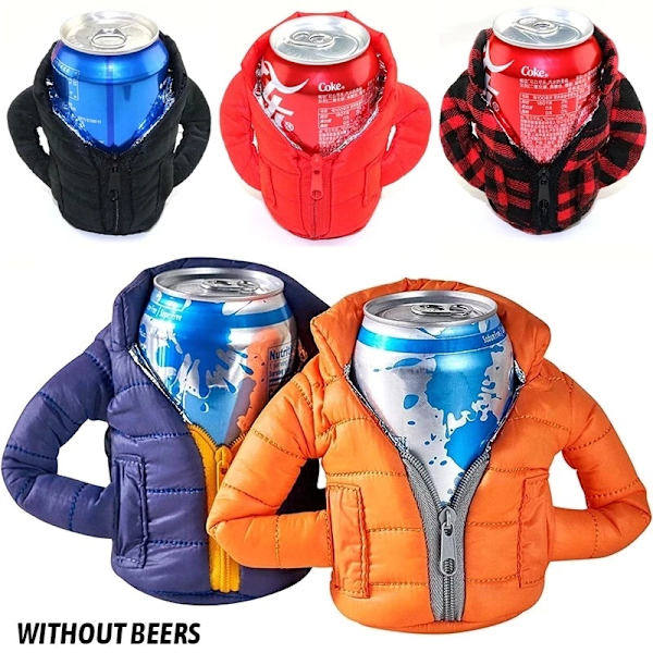 2-pack Cola Jackor Burkar Öl Termisk Jacka Öl Jacka Termisk J(F81)