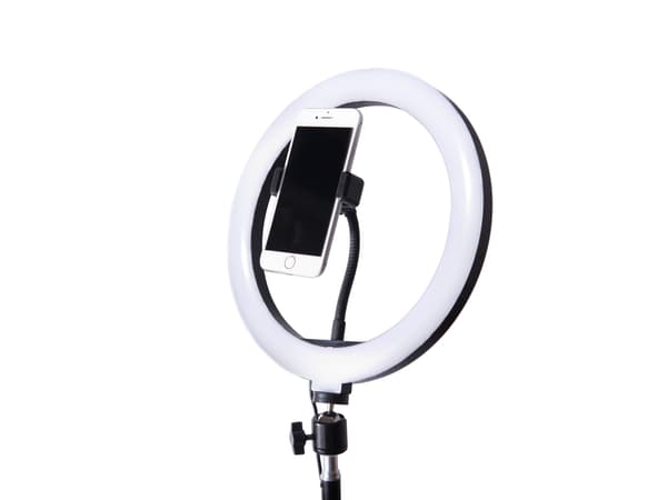 Ringlight LED 60W med Stativ & Mobilholder – Selfie, Makeup & Foto(f2) multifärg white