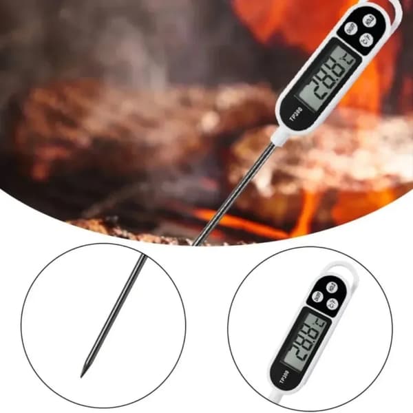 Digitalt Madtermometer TP300 til Kød, Madolie, Vand, BBQ Ovn Køkkentermometer Probe TP300