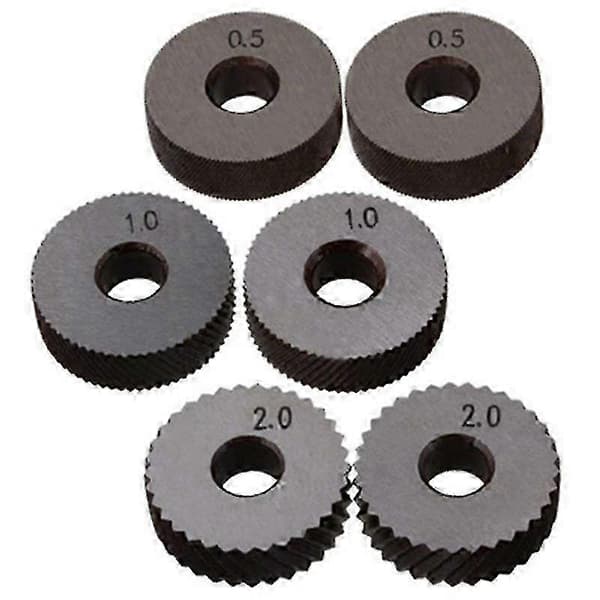 7 kpl Kaksoispyörän Rullaus Työkalusarja 0,5 mm 1 mm 2 mm Teräs{h} Black