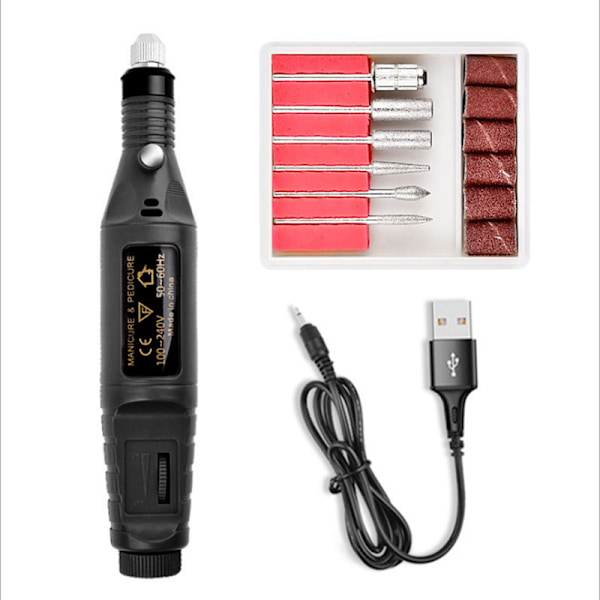 Tånagelfil för tjocka tånaglar Set Manikyr och Pedikyr Professionell[f2] Black