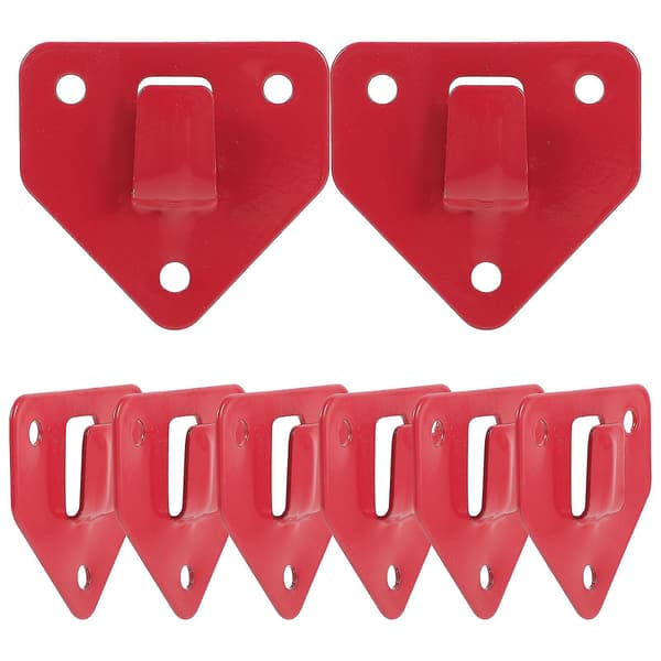 8st Väggmonterad Brandsläckarkrok, Kraftig Brandsläckarfäste Hållare Röd（f2） Red 6.2X6.2cm