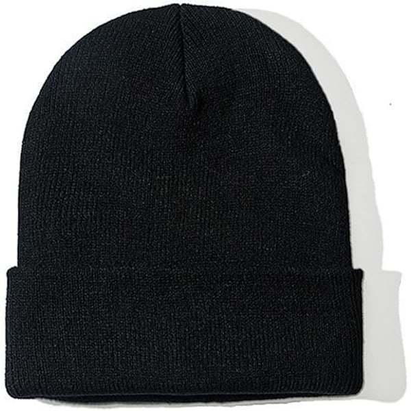 Unisex Beanie for Menn og Kvinner Strikket Hatt Vinter Beanies