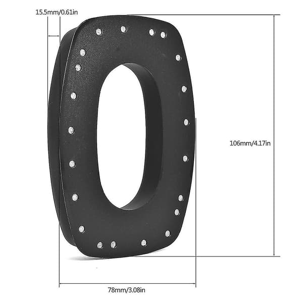 2 stk. Erstatnings øreputer i lær for Howard Leight by Honeywell Impact Earmu-yezi{hw}