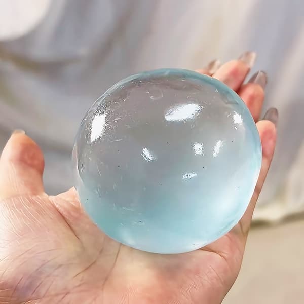 Gennemsigtig Squishy Stressbold – Blød Gel Klemmelegetøj til Angstlindring blue
