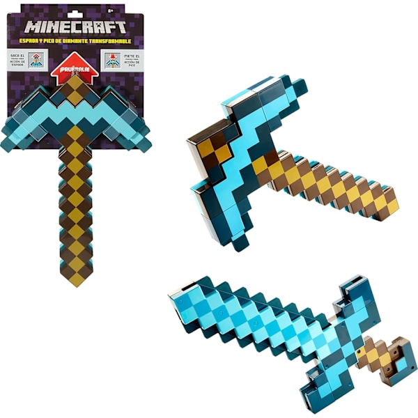 Minecraft Legetøj, Sværd og Hakke, Minecraft Spil Transformerende Rollespilstilbehør i Børnestørrelse