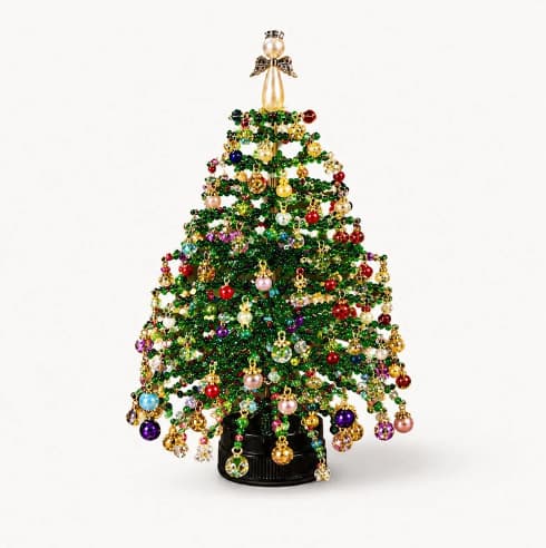 Mini bordplade DIY perle juletræ håndværkssæt Christmas tree