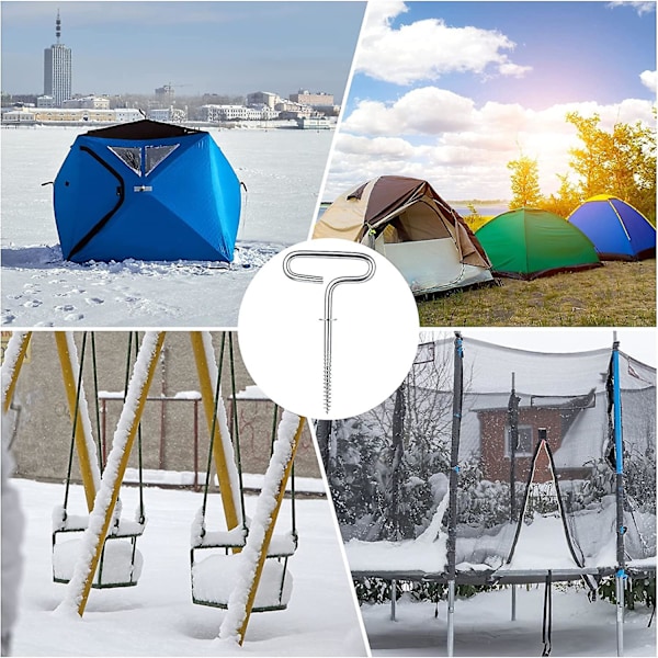 Isfiskely Shelter Anker Isfiskehytte Anker Udendørs Camping Telt Kulstofstål Tilbehør