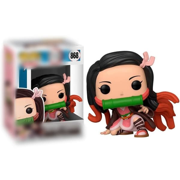 Demon Slayer Actionfigur Sæt – Tanjiro Nezuko Inosuke Anime Samlerfigurer*Nezuko* Nezuko