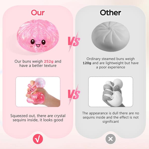 Sällsynt Sugar Dumpling Squishy, Glitter Bao Bun Klämleksak, Stresslindrande Sensorisk Leksak (Grön)（F2） green