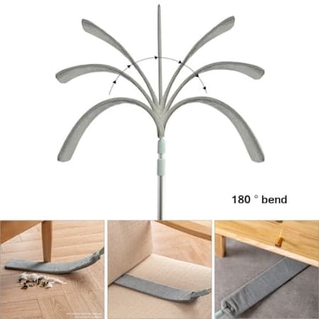 Supertynn og fleksibel mopp for trange rom, 140 cm x 10 cm