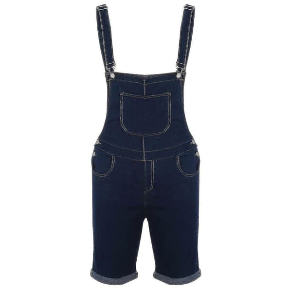 Ripped denimshorts for men, rett modell, snekkerbukse Dark Blue M