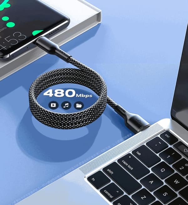 MagnoLoop – Älykäs magneettinen latauskaapeli musta{F2] Black USB _x0013_ USB-C