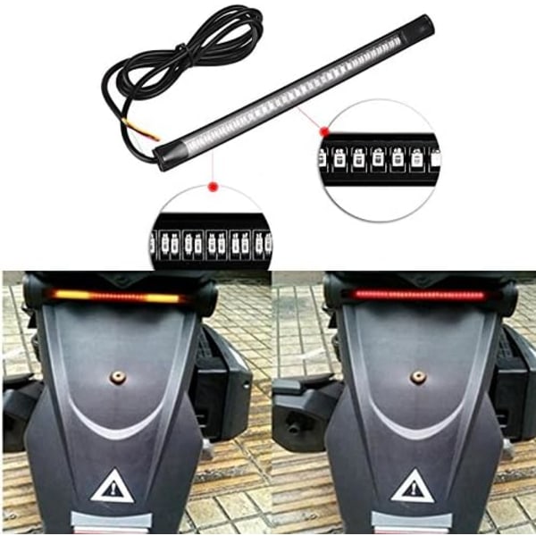 48 LED bromsljus passar motorcykel bil cykel med 12V ljus, 2st