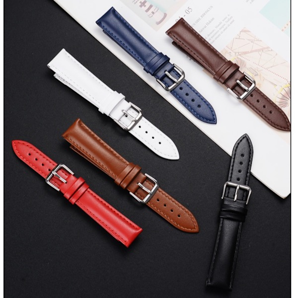 Klockarmband MÖRKBRUNT 14MM Mörkbrun Mörkbrun Mörkbrun Dark Brown 14mm