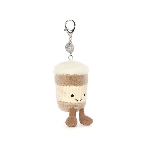 Jellycat Plysch Nyckelring Docka – Söt Väskberlock Leksakstillbehör*kaffekopp