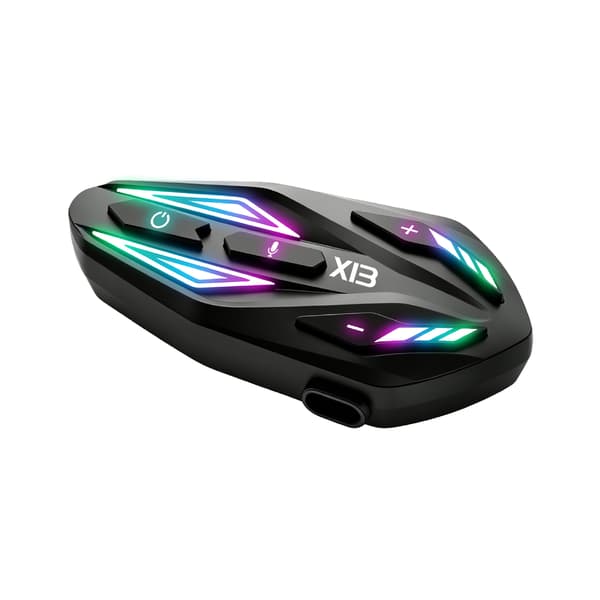 X13 Pro Motorcykelhjälm Bluetooth Headset, Trådlös Intercom, Vattentätt Brusreducerande Kommunikationssystem med Djup Bas X13Pro - Hard Microphone