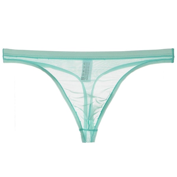 Män G-sträng genomskinlig Mesh Slim Fit Transparent Tunn Antiseptisk Låg midja Pornografi Män Under M