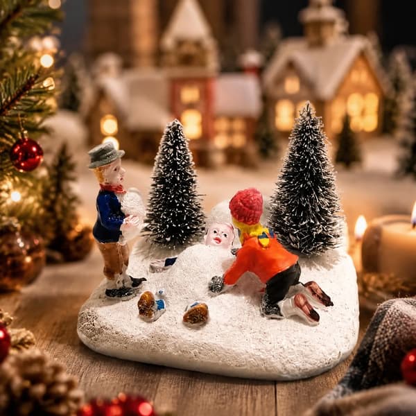 Julelandsbytilbehør Figurer for barn som leker Scenedekorasjon Hjem Peis Julepynt Santa with Cup