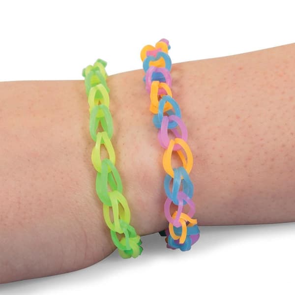 Loom Bands Sæt - 600 stk - Lav dine egne armbånd og figurer(f2) multifärg multicolor