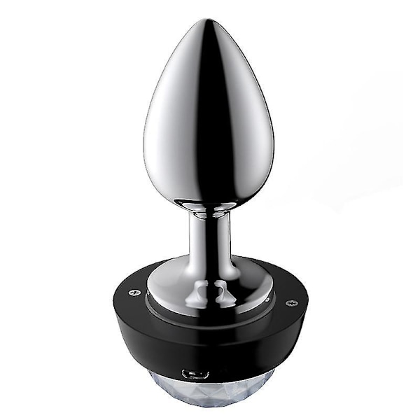 Lydstyret LED-lysende Anale Plugs Metal Anale Plugs Udvidelse Ikke Rustfrit Stål Anale Plugs{F2} M