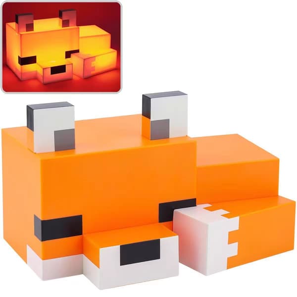 Minecraft Natlampe | Pixel Style Dekorativ Lampe**fox