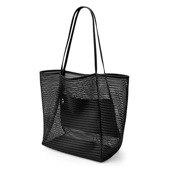 Mesh Strandveske Lett Skulderveske black