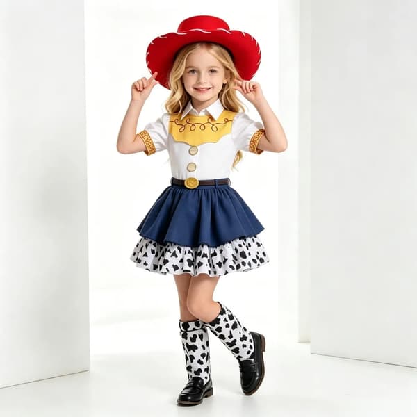 Prinsessekjole til piger - Udsøgt performance-outfit til jule- og halloweenfester, dans og fotoshoots Red Hat 5-6T130