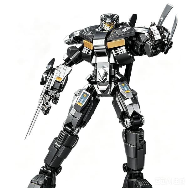 Byggeklossmodellsett for Mecha, Robotmonteringsleketøy, Samleobjekt Mecha-figurutstilling Striker Eureka