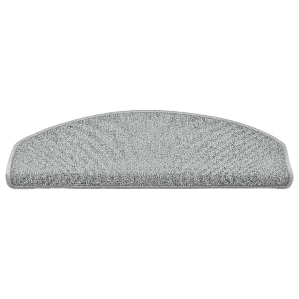 vidaXL Porrasmatot 15 kpl vaaleanharmaa 65x24x4 cm Grey gray