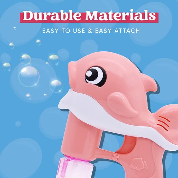 Hval Automatisk Boblemaskin 2-pakning Boblepistolsett 4 Bobleløsninger Barn