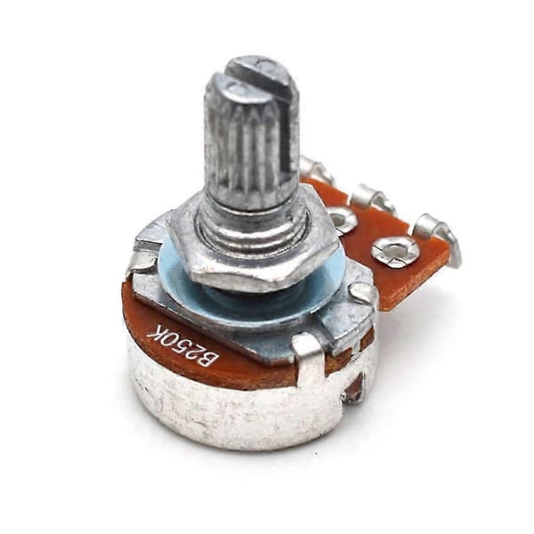 Volymrattmodul för 15st B-typ gitarrtillbehör - 18MM elgitarr små potentiometerkontrollrattar Silver