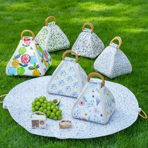 Sammenklappelig vandtæt picnictæppe og strandtæppe, fortykket bærbart udendørs underlag til camping og rejser 9