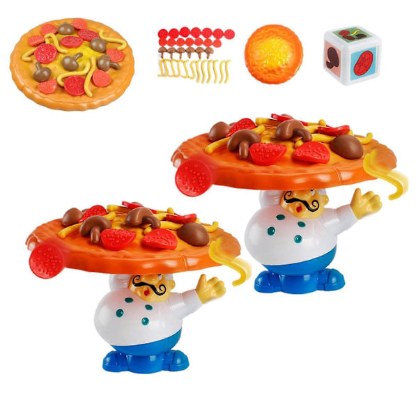 Topple Pizza Staplingsspel Brädspel Balansera Pizza Spel Stapling för 2-4 Spelare {HH}