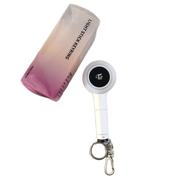 TWICE 3. generations Mini Light Stick Nøglering, Farveskiftende Lysende Slikpind Charm, K-Pop Fan Samlerobjekt Vedhæng