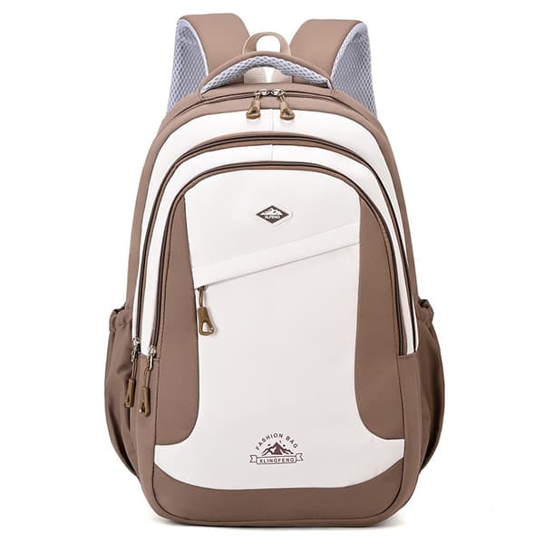 Letvægts Skolerygsæk, Stor Kapacitet Rejse Bogtaske, Afslappet Studenter Daypack**brun brown