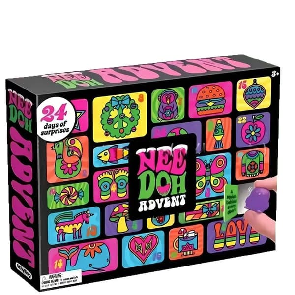 2026 Adventskalender 24 delar PVC 3D Fidget Docka Julnedräkning Nyårsöverraskningspresent 1box random