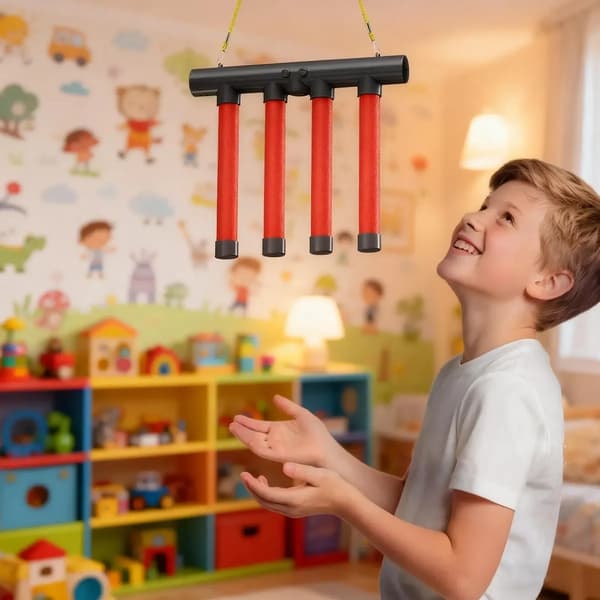 Interaktivt fångststicksspel för hand-öga-koordination
