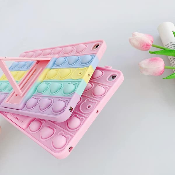 Etui til iPad 9. generation 2021 10,2 tommer, iPad 7. og 8. generation 2020/2019 etui - Bubble Fidget Sensory iPad 10.2 etui til børn