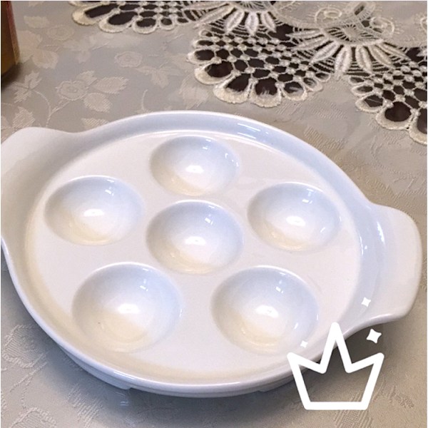 1 stk. Escargot-tallerken Keramisk Snegletallerken Conch Bakebrett Kjøkkenutstyr{F2]