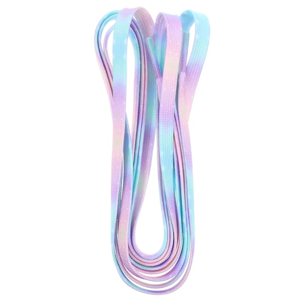 1 Par Tie Dye Skosnören Platta Skosnören Canvas Skosnören Ersättningsskoband (Som Visas)