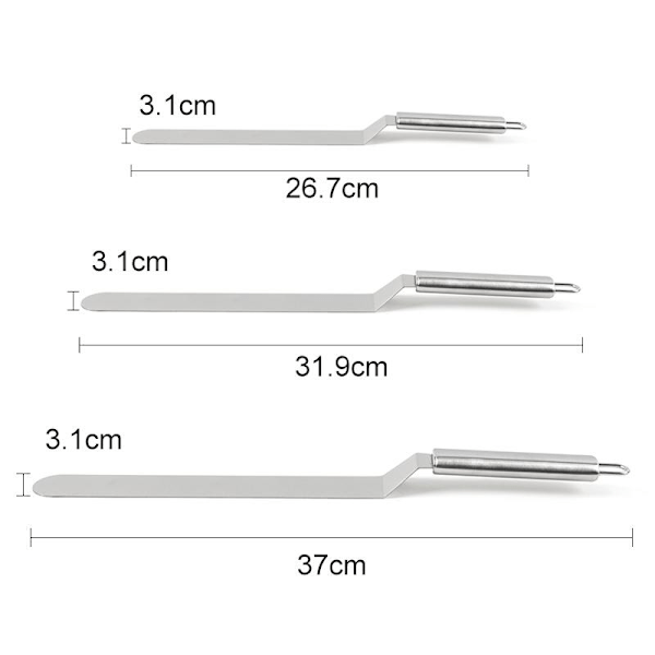 Palettkniv / Spatel dekoration / Palett / Kakedekorasjoner Bøy Böjd - 26,7 Curved - 26,7